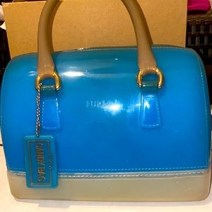 Blue Furla Candy Bag